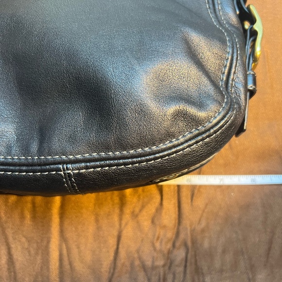 COACH ZOE BLACK LEATHER HANDBAG - GREAT CONDITION - Picture 10 of 11